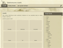Tablet Screenshot of kartki.ciapek.pl